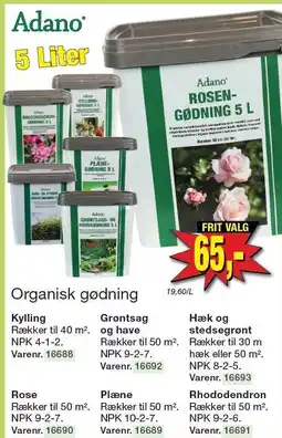 Harald Nyborg Adano Organisk gødning tilbud