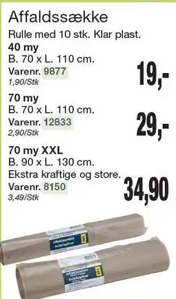 Harald Nyborg Affaldssække tilbud
