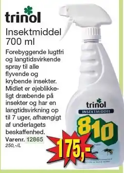 Harald Nyborg Trinol Insektmiddel 700 ml tilbud