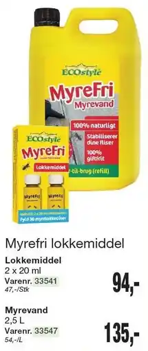 Harald Nyborg ECOstyle Myrefri lokkemiddel tilbud