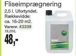 Harald Nyborg ALASKA Fliseimprægnering tilbud
