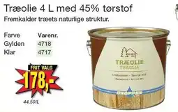 Harald Nyborg DROPPEN Træolie 4 L med 45% tørstof tilbud