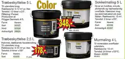Harald Nyborg COLOR Træbeskyttelse 5 L, Træbeskyttelse 2,5 L, Sokkelmaling 5 L eller Murmaling 4 L tilbud