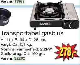 Harald Nyborg Transportabel gasblus tilbud