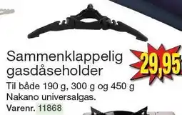 Harald Nyborg Sammenklappelig gasdåseholder tilbud