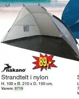 Harald Nyborg Strandtelt i nylon tilbud