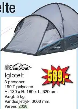 Harald Nyborg Camp Out Iglotelt tilbud