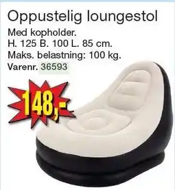 Harald Nyborg Oppustelig loungestol tilbud