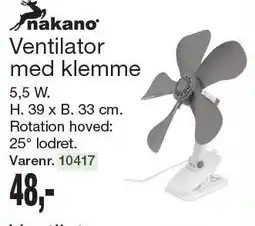 Harald Nyborg Ventilator med klemme tilbud