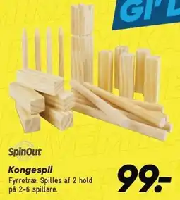 Bilka SpinOut Kongespil tilbud