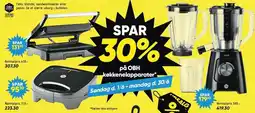Bilka Spar 30% på OBH køkkenelapparater tilbud