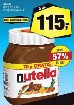Calle Nutella - 3 gl tilbud