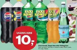 Kvickly Faxe Kondi, Pepsi Max eller Pellegrino tilbud