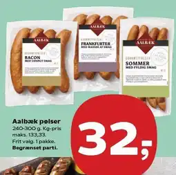 Kvickly Aalbæk pølser tilbud