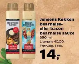 Kvickly Jensens Køkken bearnaise- eller bacon bearnaise sauce tilbud