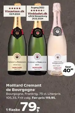 Kvickly Moillard Cremant de Bourgogne tilbud