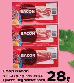 Kvickly Coop bacon tilbud