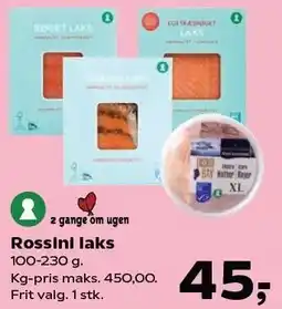 Kvickly Rossini laks tilbud