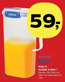 Kvickly Klip It kande 2 liter tilbud