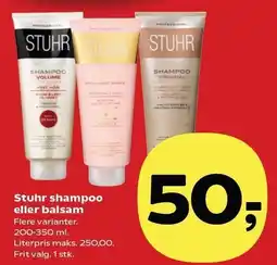 Kvickly Stuhr shampoo eller balsam tilbud