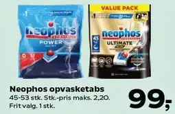 Kvickly Neophos opvasketabs tilbud