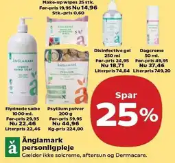 Kvickly Spar 25% på Änglamark personlig pleje tilbud