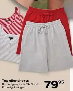Kvickly Top eller shorts tilbud