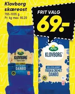 Bilka Klovborg skæreost tilbud