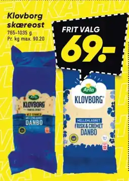 Bilka ARLA Klovborg skæreost tilbud