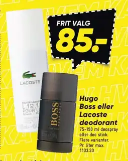 Bilka Hugo Boss eller Lacoste deodorant tilbud