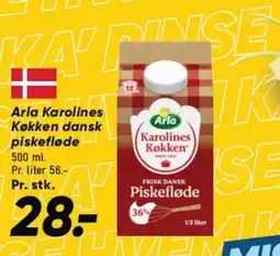 Bilka ARLA Karolines Køkken dansk piskefløde tilbud