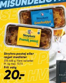 Bilka Stryhns postej eller røget medister tilbud