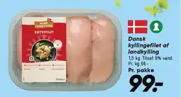 Bilka Dansk kyllingefilet af landkylling tilbud
