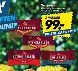 Bilka Gøl pølser tilbud