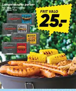 Bilka Langelander pølser tilbud