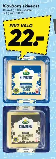 Bilka ARLA Klovborg skiveost tilbud
