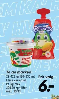 Bilka To go marked tilbud