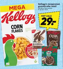 Bilka KELLOGG'S morgenmad, granola eller müsli tilbud