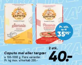 Bilka CAPUTO mel eller tørgær tilbud