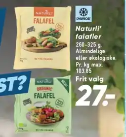 Bilka Naturli' falafler tilbud
