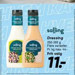 Bilka SALLING Dressing tilbud