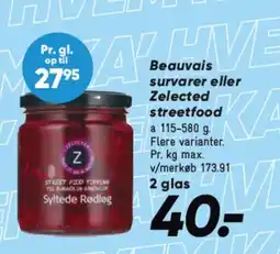 Bilka BEAUVAIS survarer eller Zelected streetfood tilbud