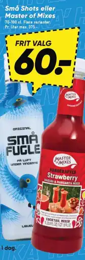 Bilka Små Shots eller Master of Mixes tilbud