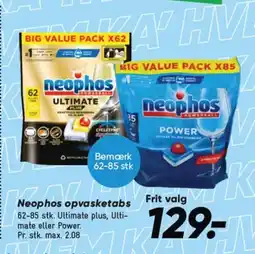 Bilka Neophos opvasketabs tilbud