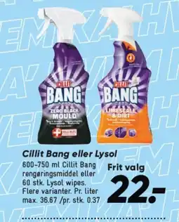 Bilka Cillit Bang eller Lysol tilbud