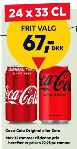 BorderShop Coca-Cola Original eller Zero tilbud