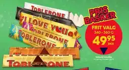 BorderShop Toblerone chokolade tilbud