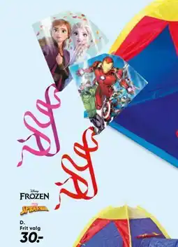 Bilka Spiderman eller Frozen drage tilbud