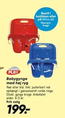 Bilka Babygynge med høj ryg tilbud