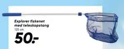 Bilka Explorer fiskenet med teleskopstang tilbud
